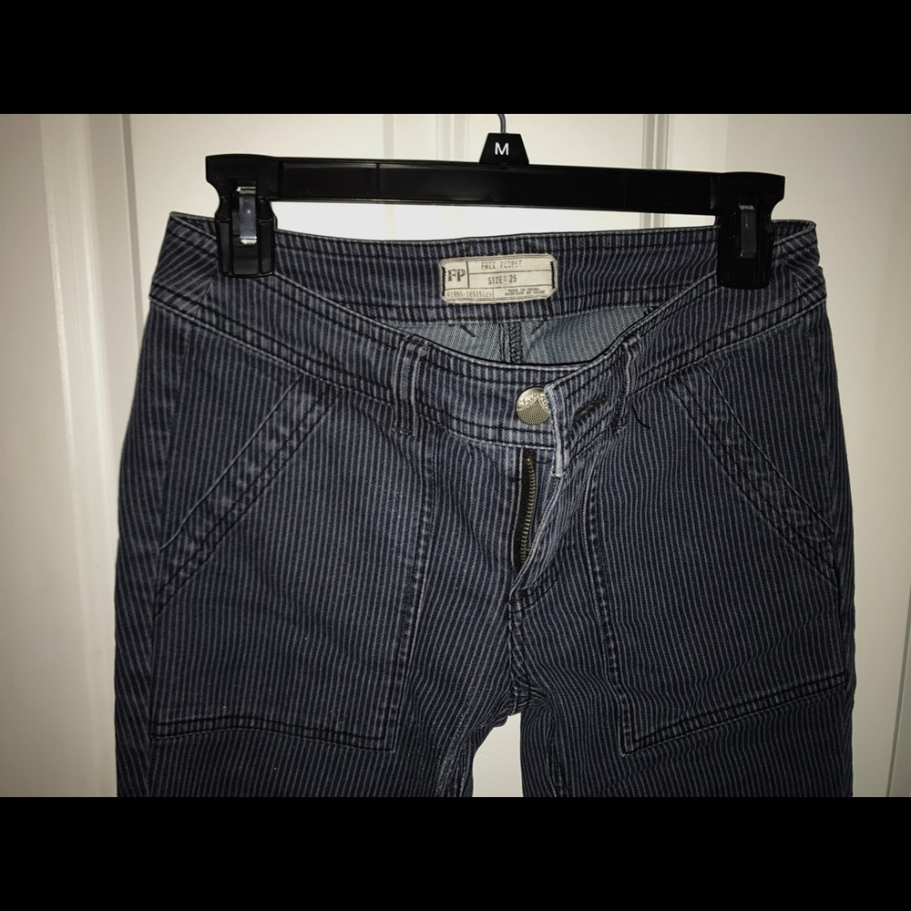 Free People striped pants.